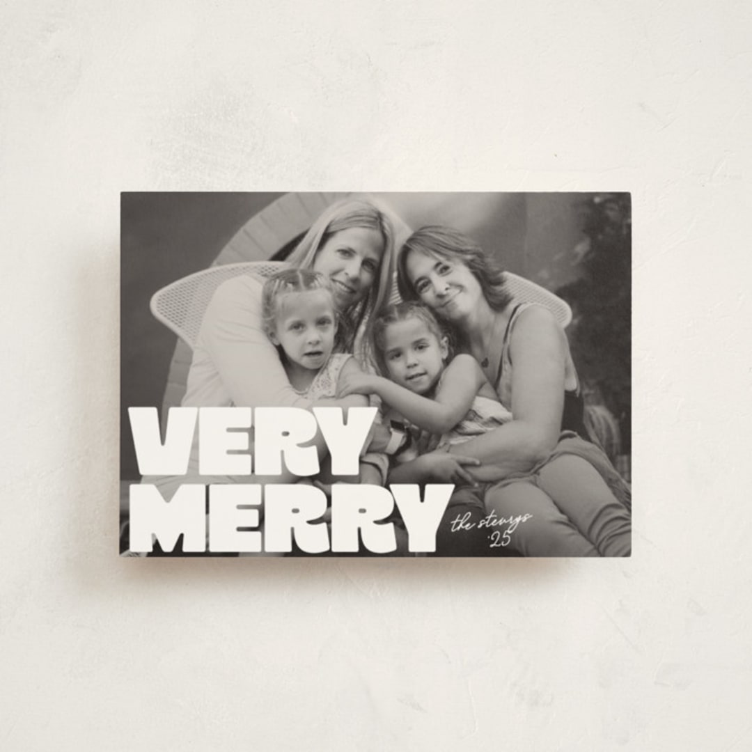 "Very Bold" - Holiday Cards in Snowflake by Jessie Steury - Front