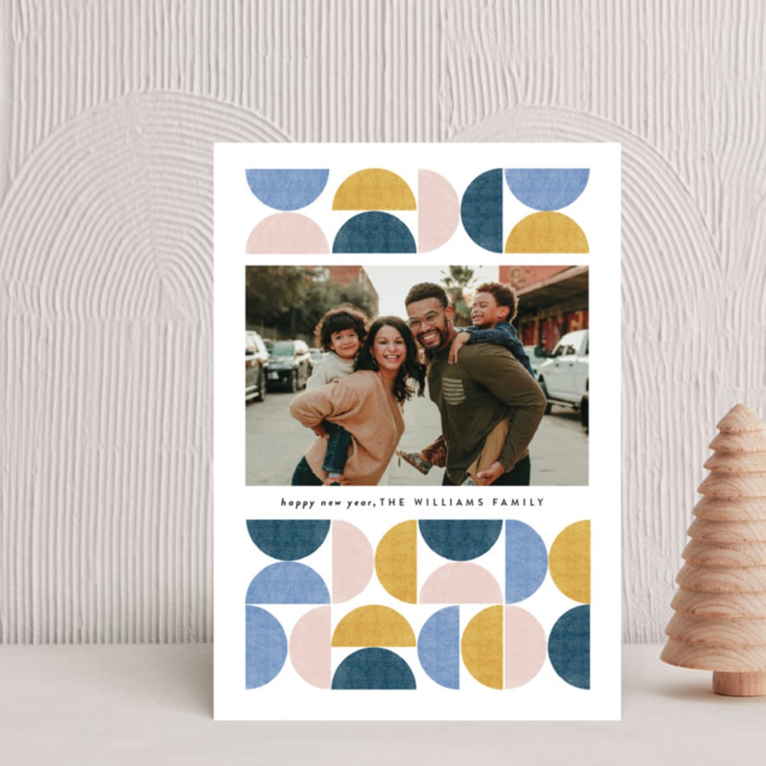 "Mid-Century Geometric" - Holiday Cards in Party by Brooke Chandler - Front
