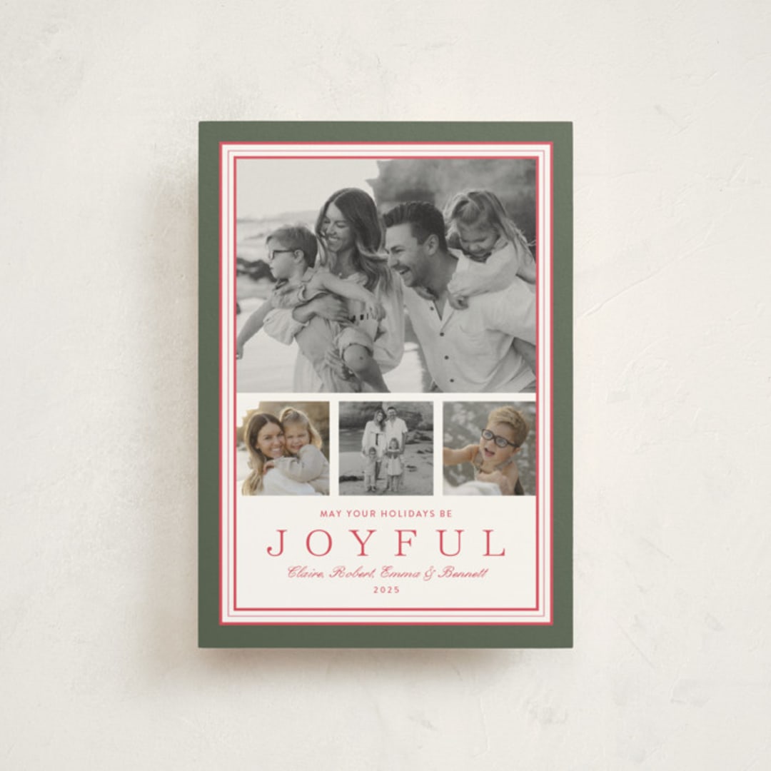 "Favorite Joys" - Holiday Cards in Fir by Alston Foster - Front