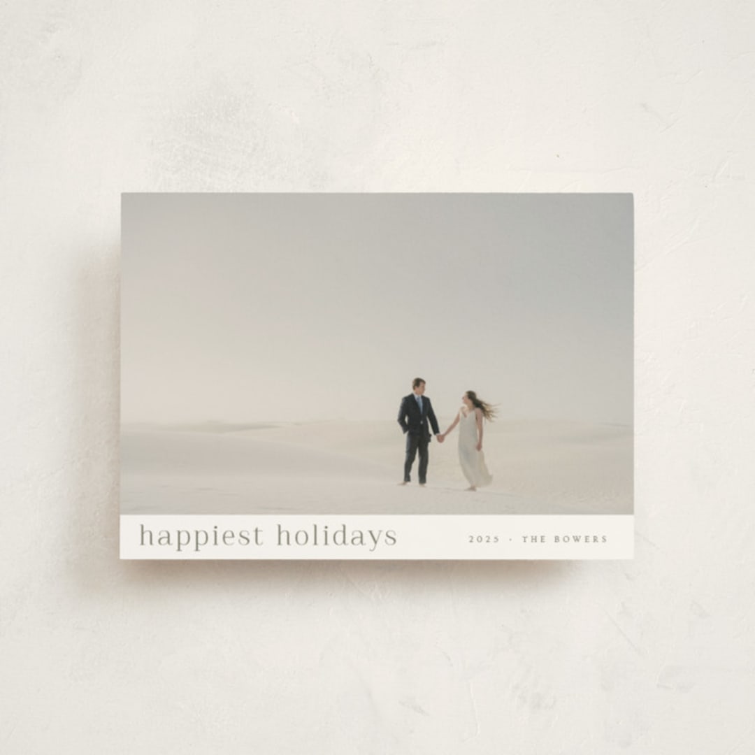 "minimalist delight" - Holiday Cards in Pear by Design Lotus - Front