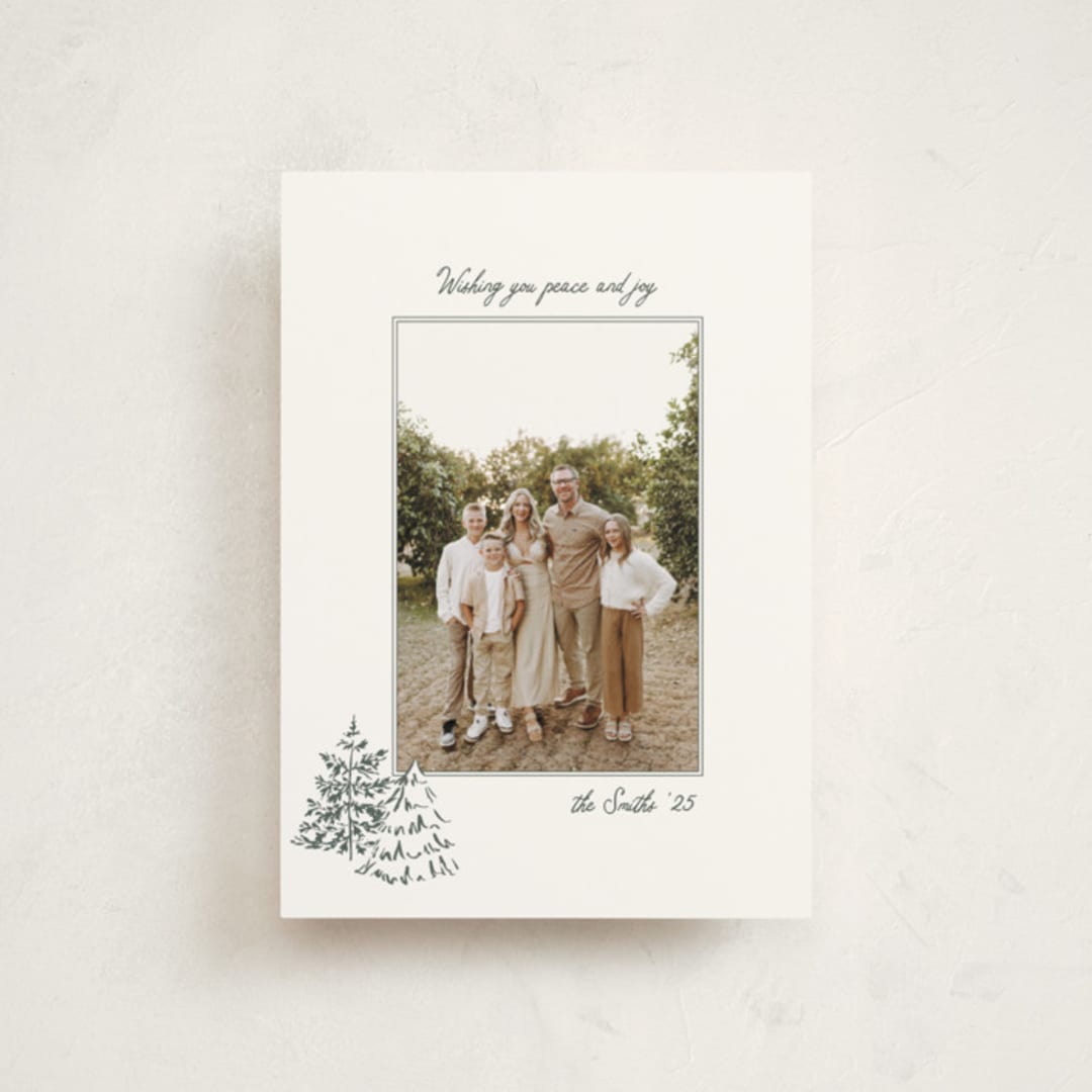 "Minimal tree farm" - Holiday Cards in Forest by Michelle Harrick - Front