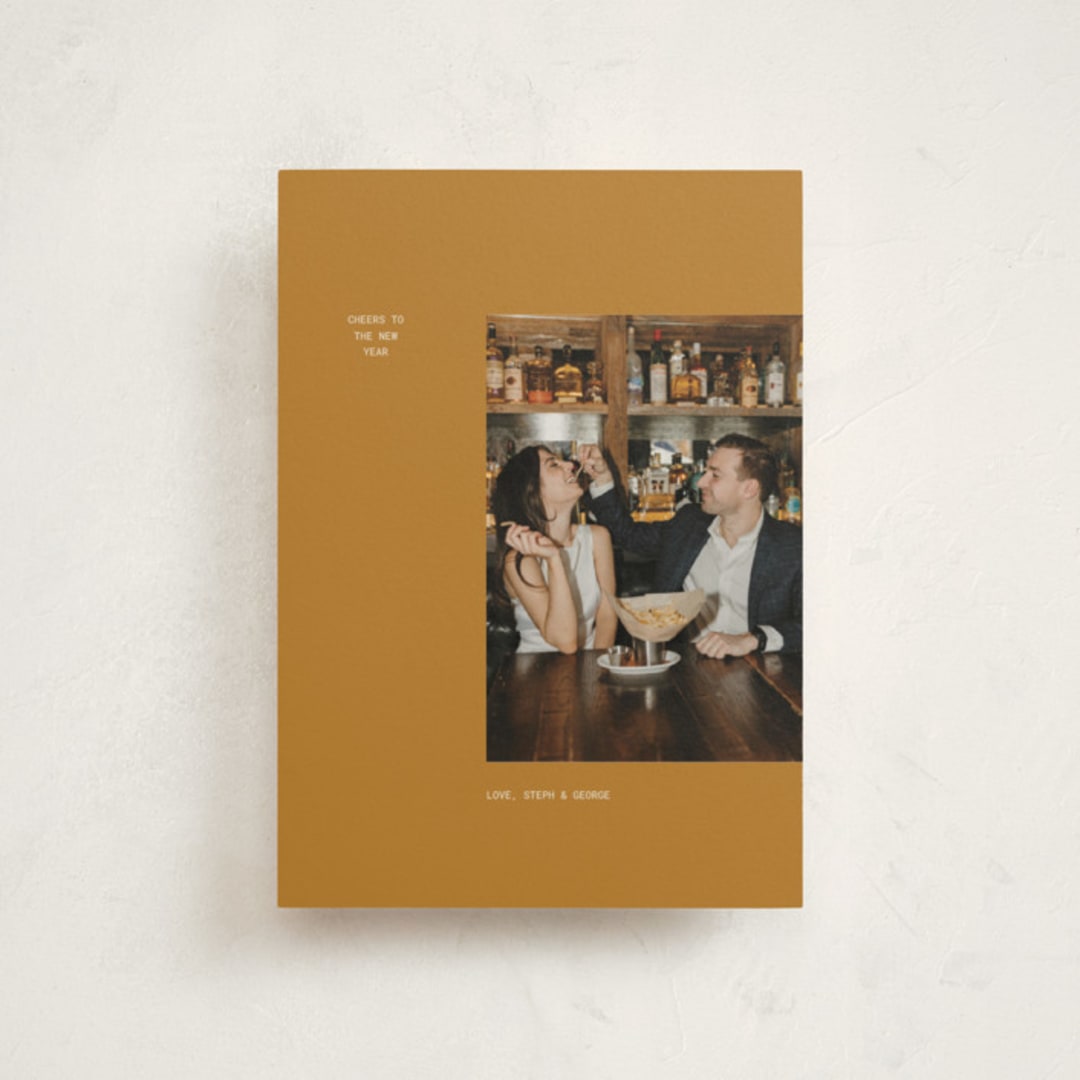 "Bare Minimum" - Holiday Cards in Golden Hour by Bramble Studio - Front