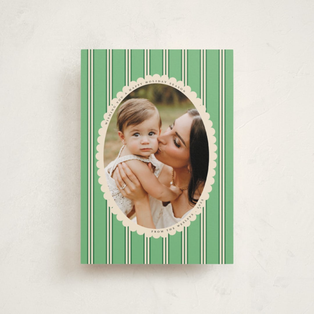 "Historic Frame" - Holiday Cards in Mint by Morgan Kendall - Front