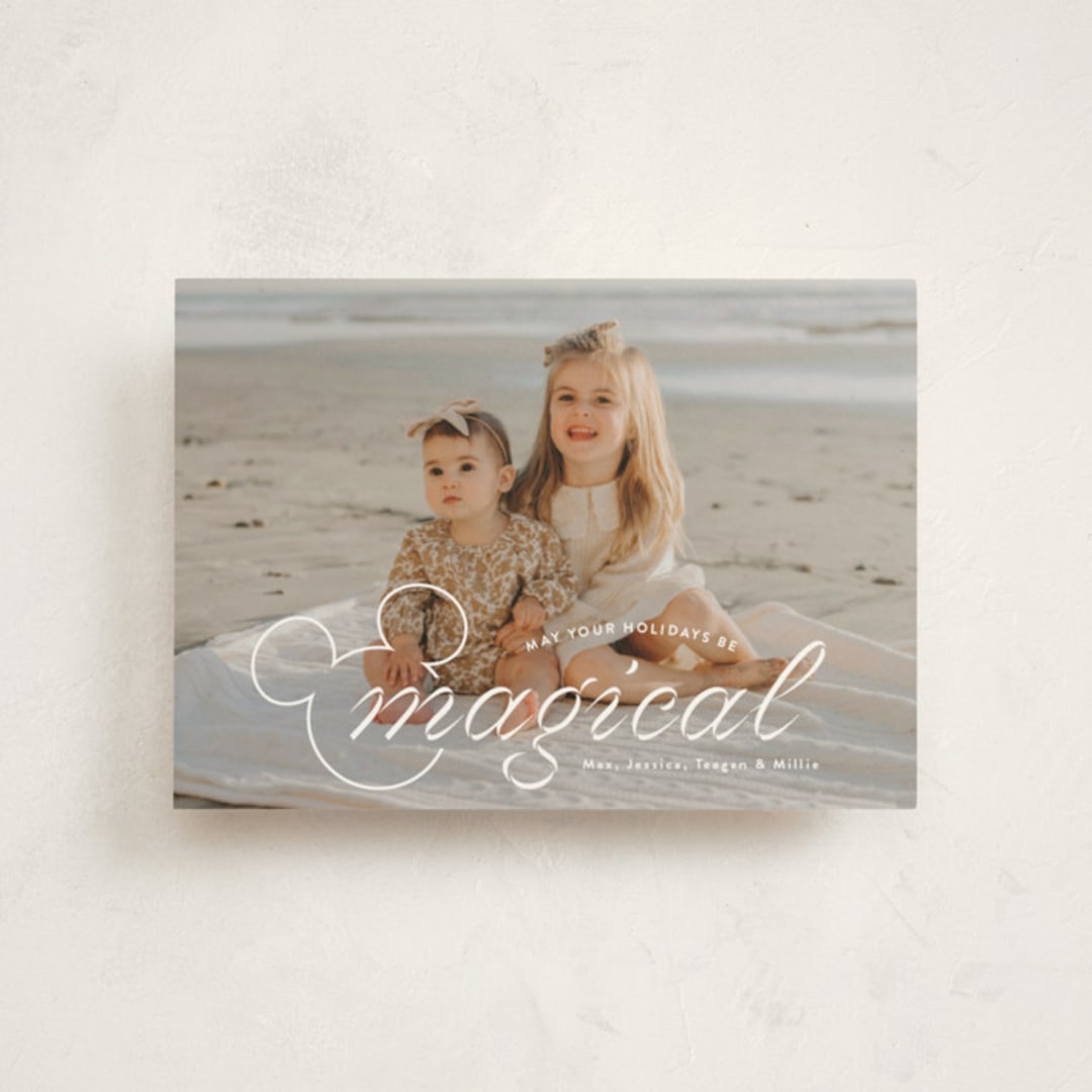"Magical" - Holiday Cards in Snow by Emily Betts - Front