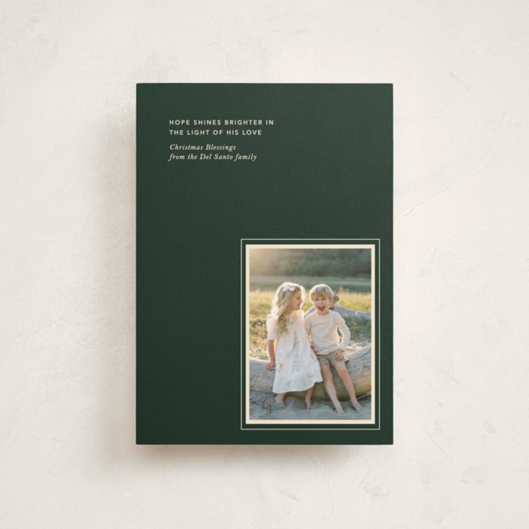 "Perfectly Framed" - Holiday Cards in Pine by Annie Clark - Front