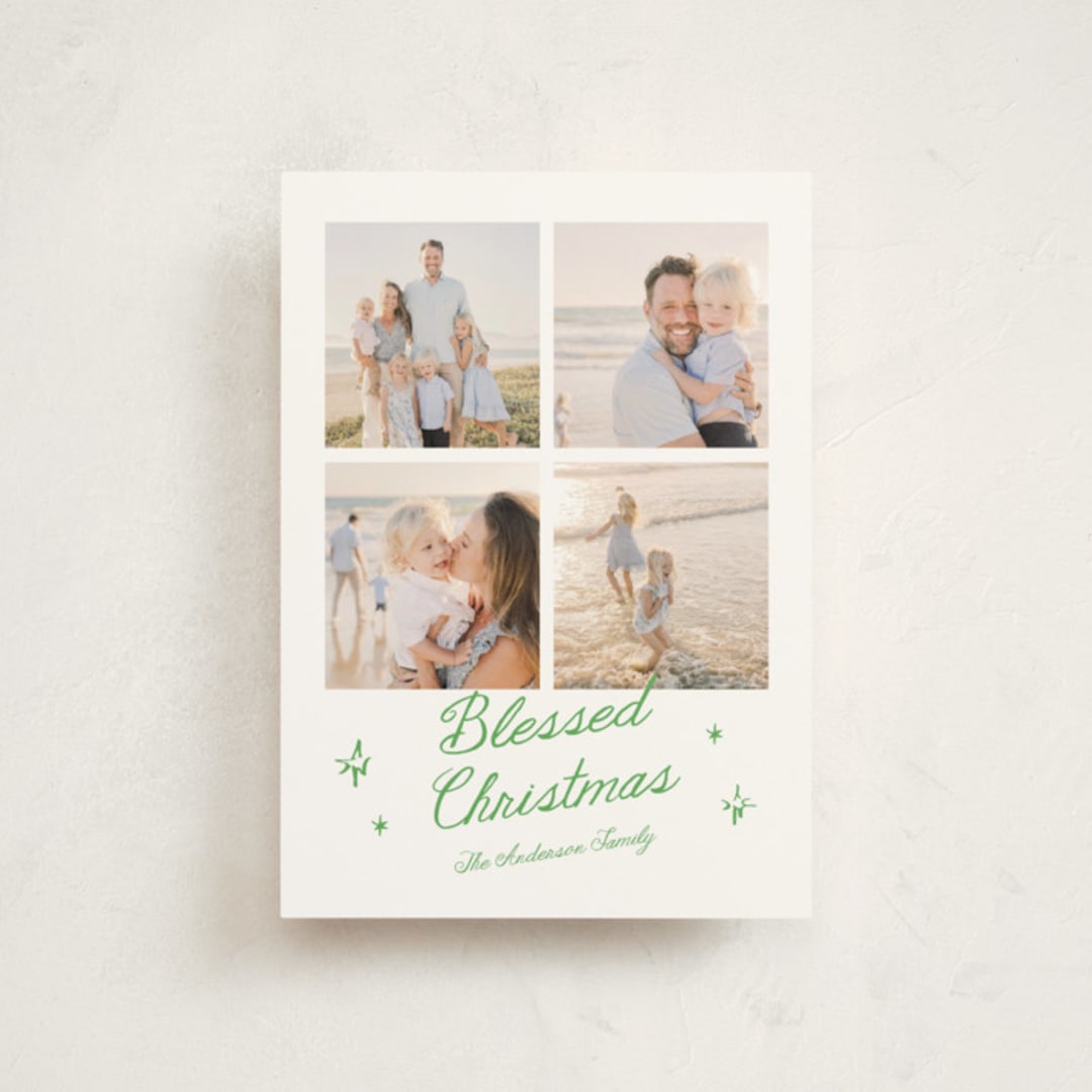 "Bright handwriting" - Holiday Cards in Fern by Cass Loh - Front