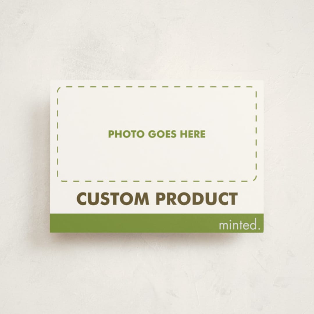 "Landscape Custom" - Holiday Cards in Charcoal by Minted Custom - Front