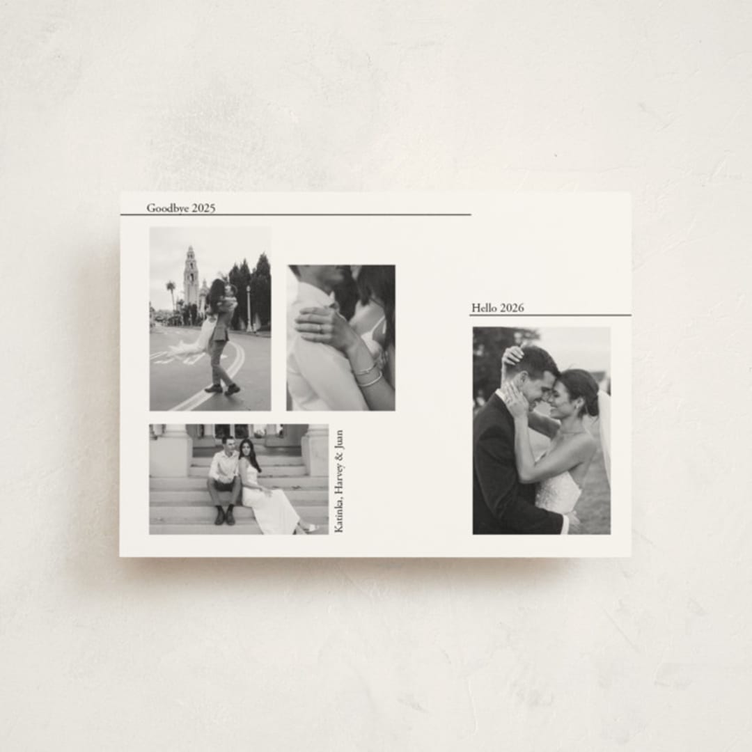"New minimal Year" - Holiday Cards in Silk by Anne Retter - SchoepfergeistArt - Front