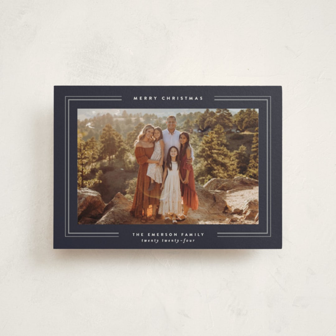 "Christmas Classic" - Holiday Cards in Navigation by Design Lotus - Front