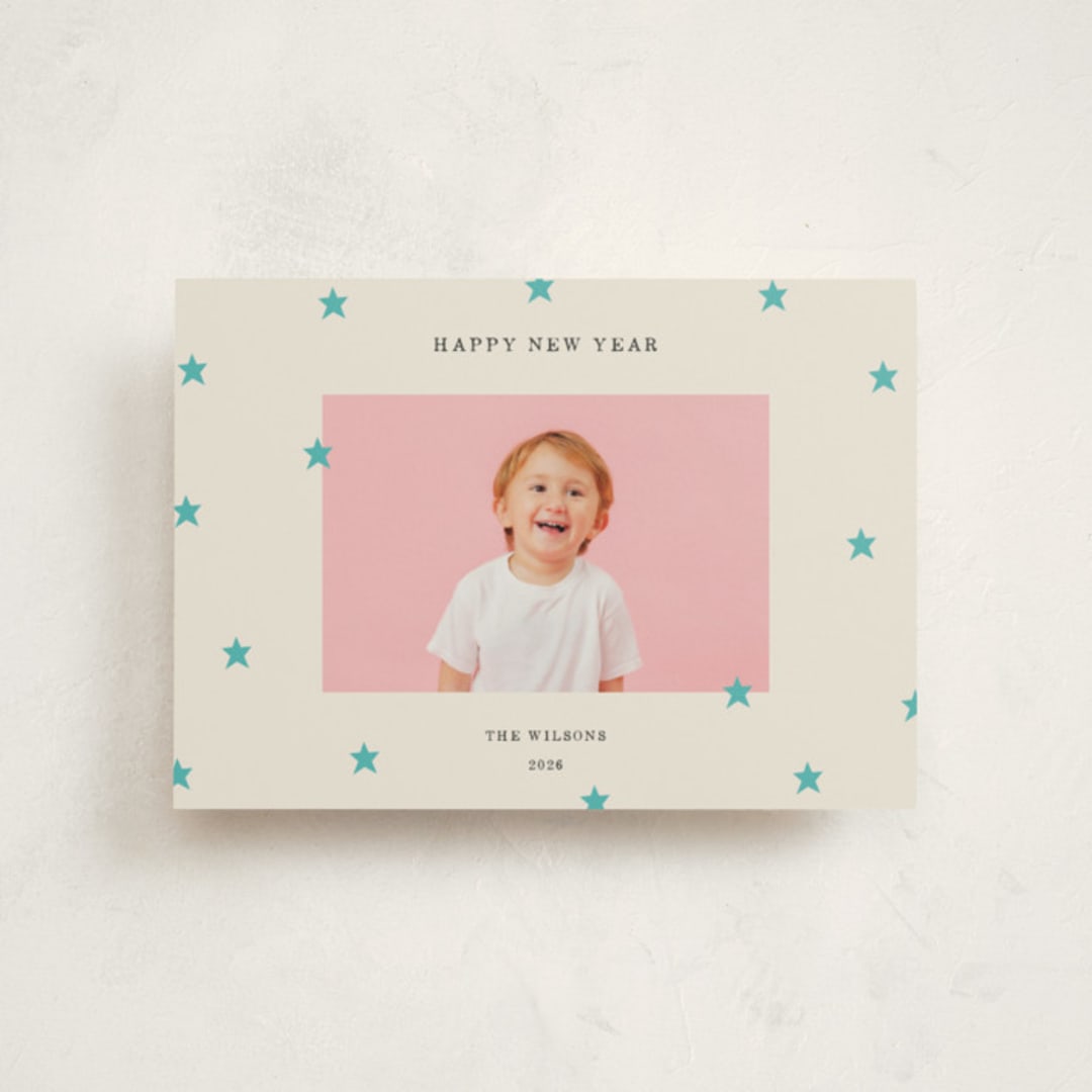"Tiny Star Confetti" - Holiday Cards in Frost by Kercia Jane - Front