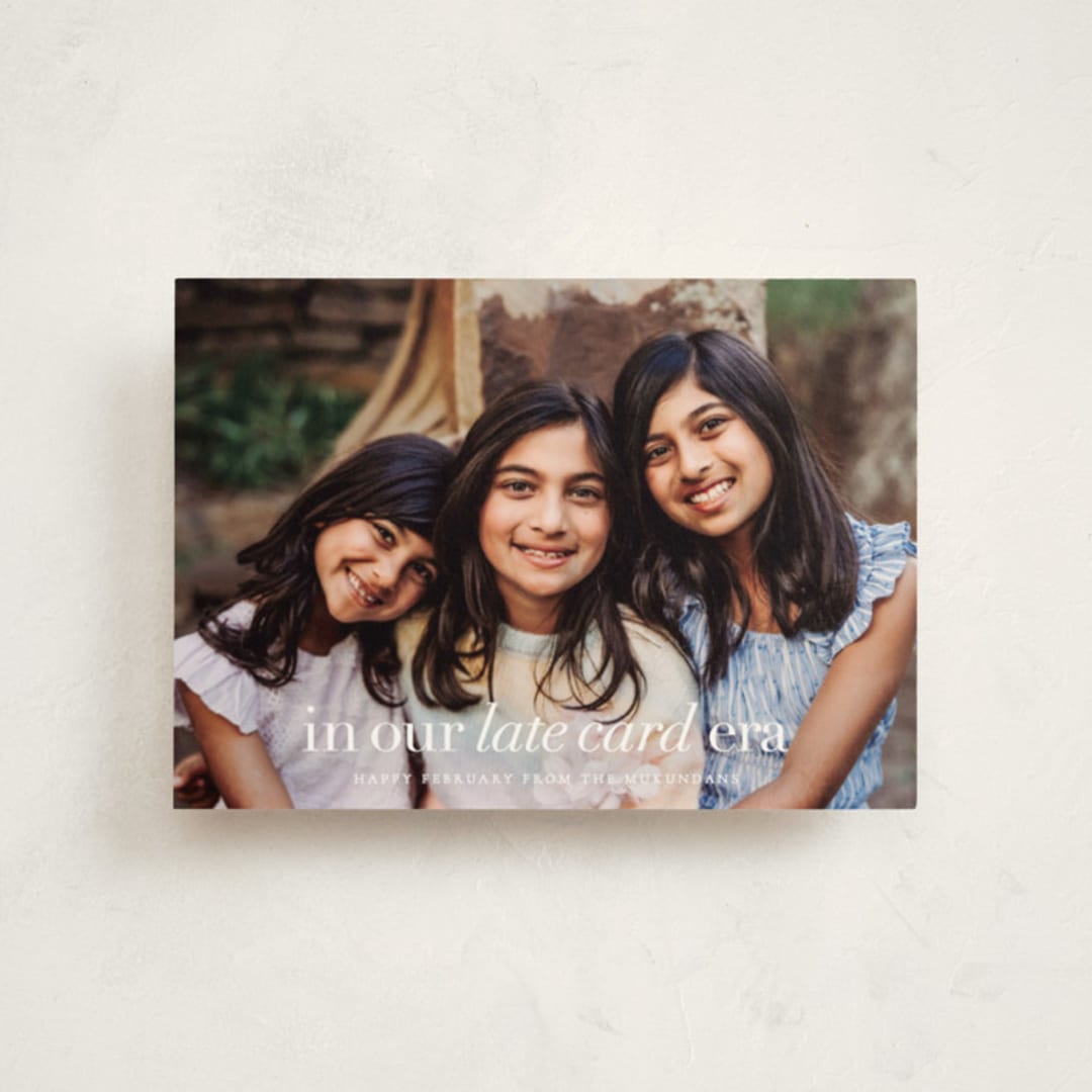 "late card era" - Holiday Cards in Cloud by Sara Hicks Malone - Front