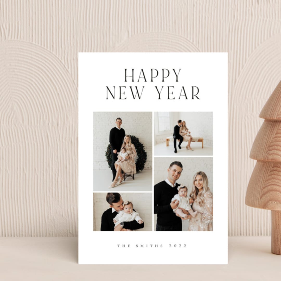 "Timeless Elegance" - Holiday Cards in Snow by Grae - Front