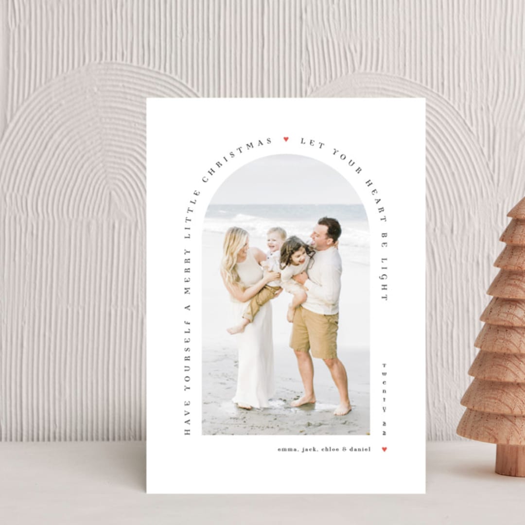 "Merry Little Arch" - Holiday Cards in Sugar by Mary Kay Garttmeier - Front