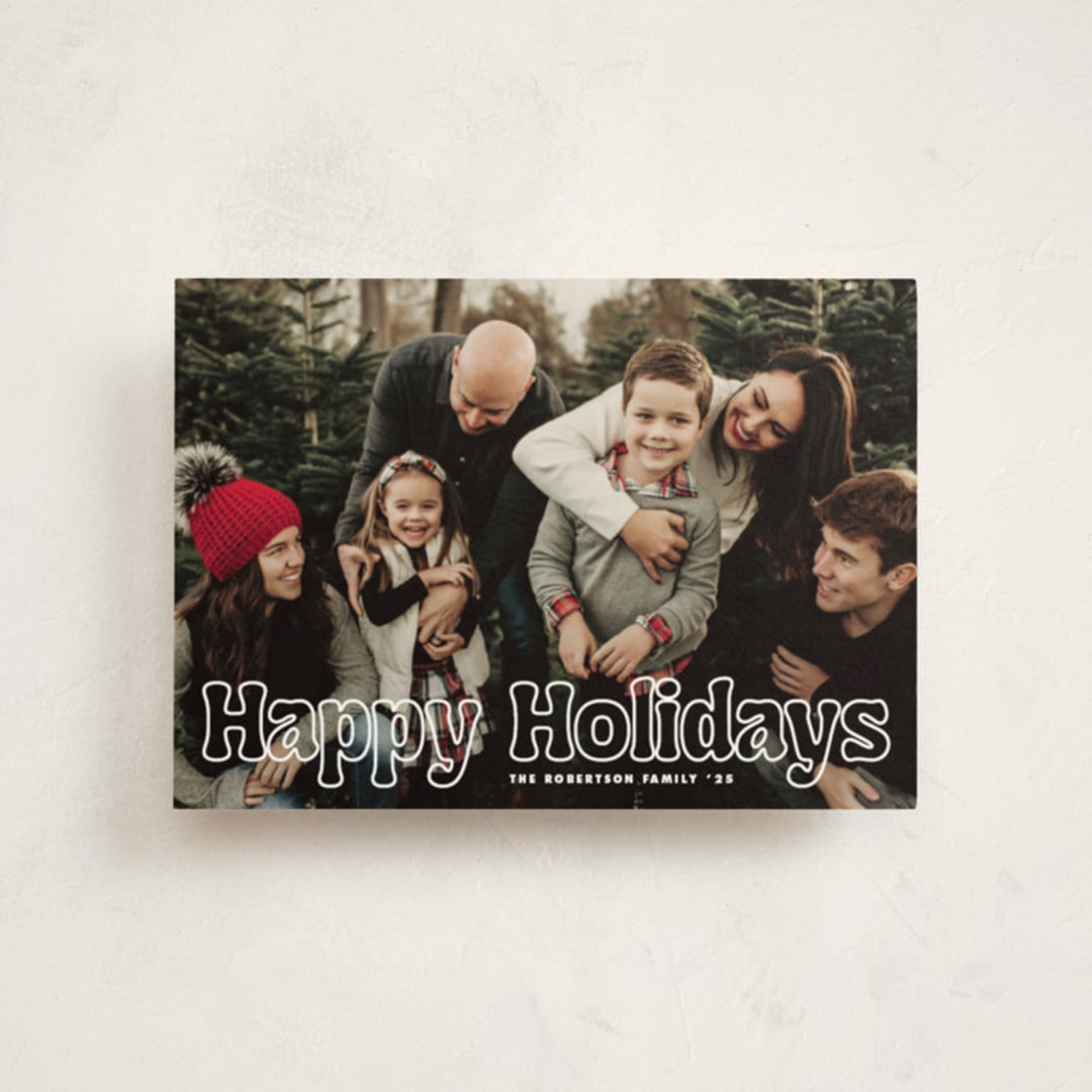 "Outline" - Holiday Cards in Starlight by Jessie Steury - Front