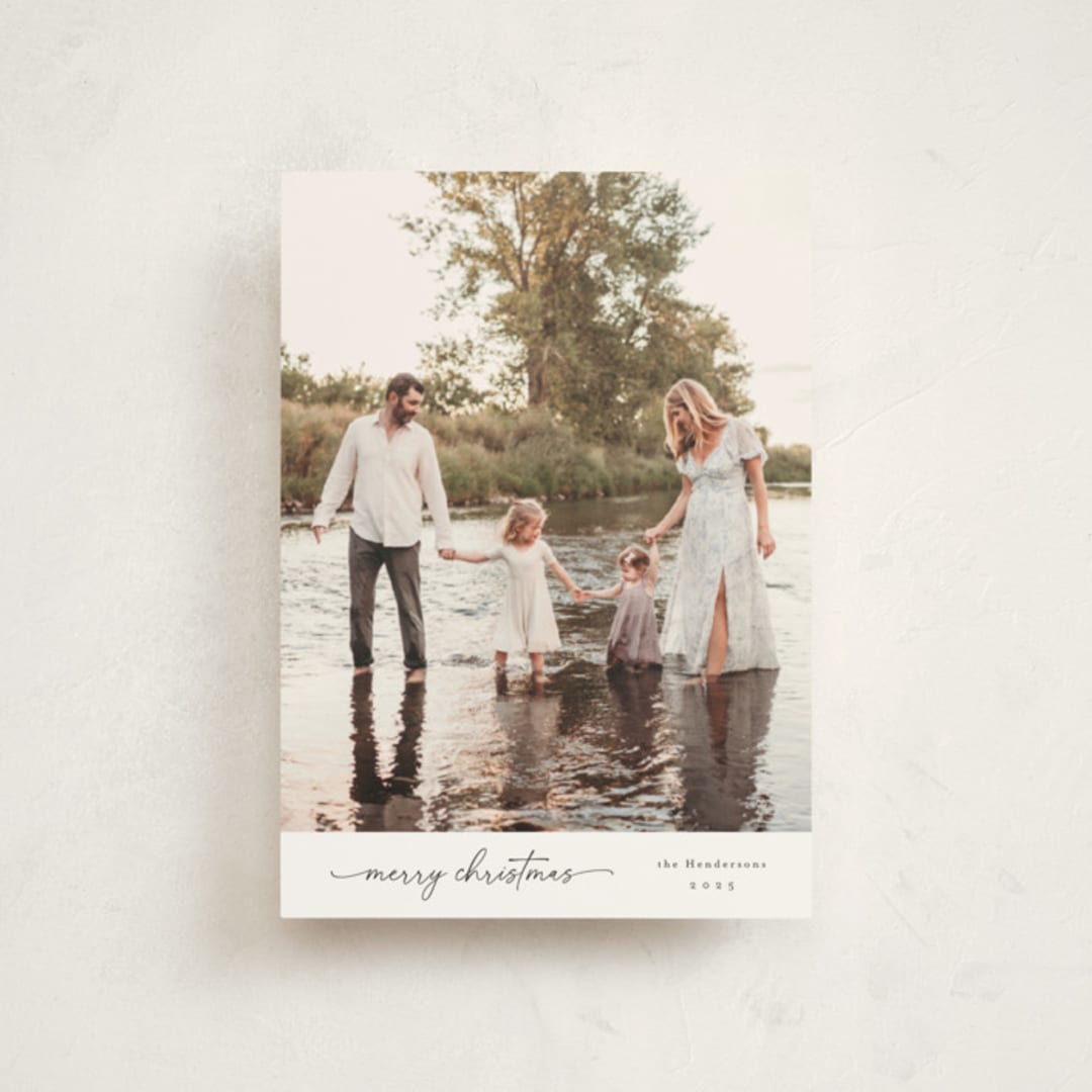 "modernist" - Holiday Cards in Snow by Christy Hy Lee - Front