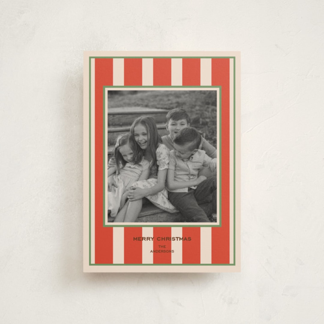 "Regent" - Holiday Cards in Rouge by Annie Shapiro - Front