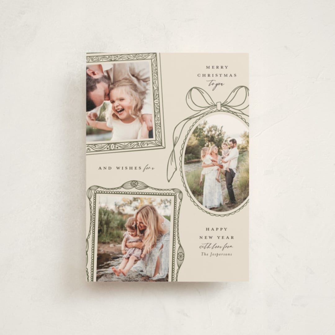 "Victorian" - Holiday Cards in Olive by Meagan Christensen - Front