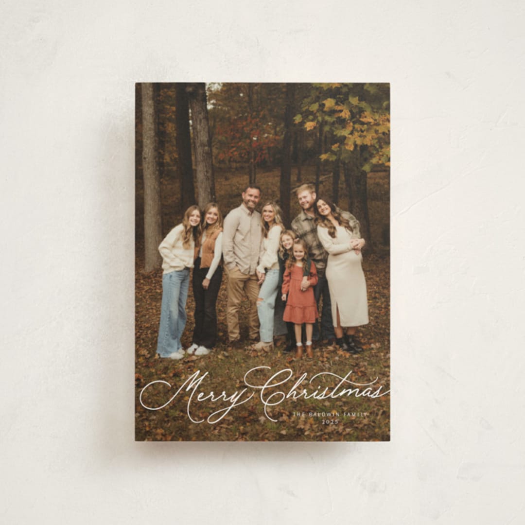 "Warm Sentiment" - Holiday Cards in Snow by Melanie Severin - Front