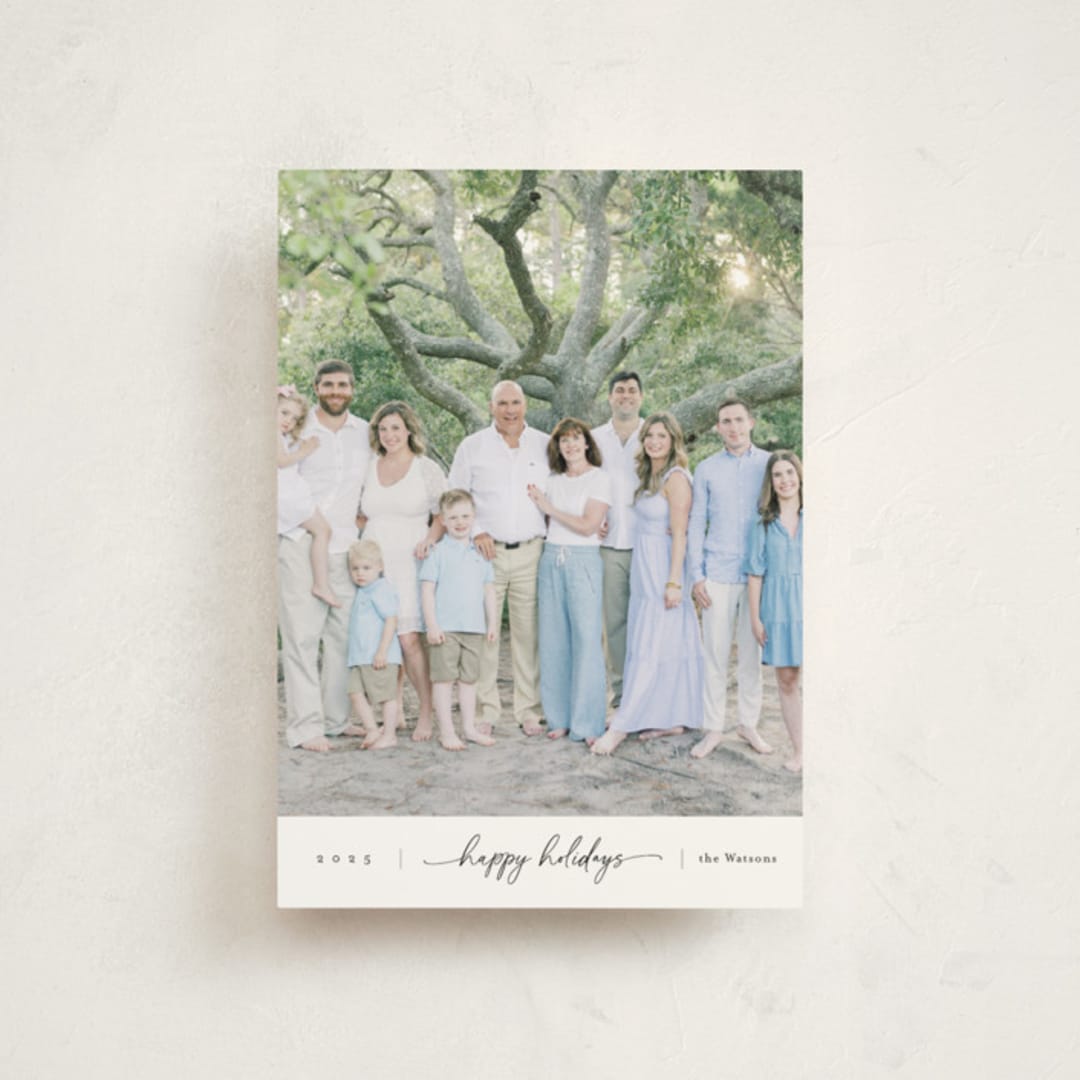 "Together" - Holiday Cards in Winter by Christy Hy Lee - Front