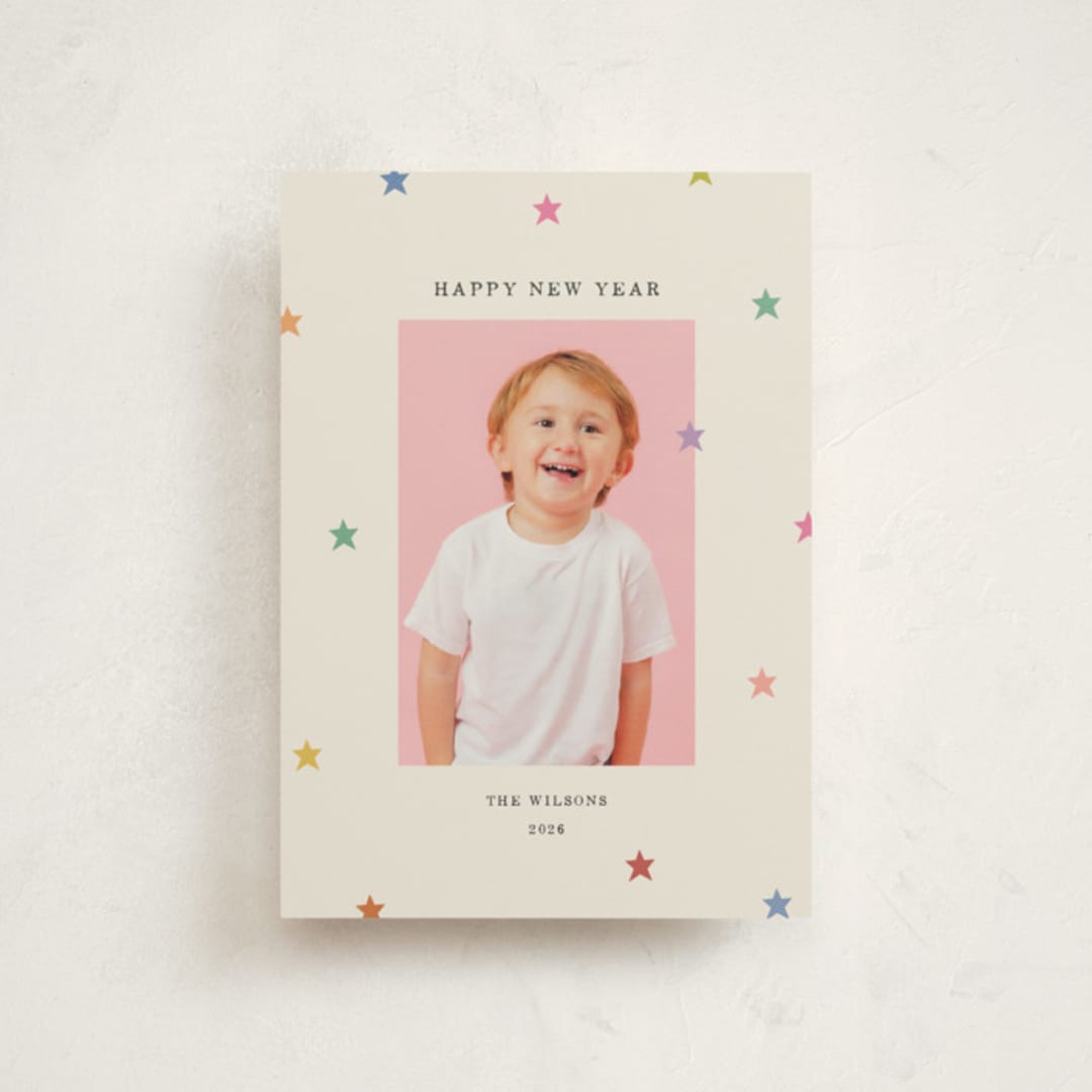 "Tiny Star Confetti" - Holiday Cards in Confetti by Kercia Jane - Front