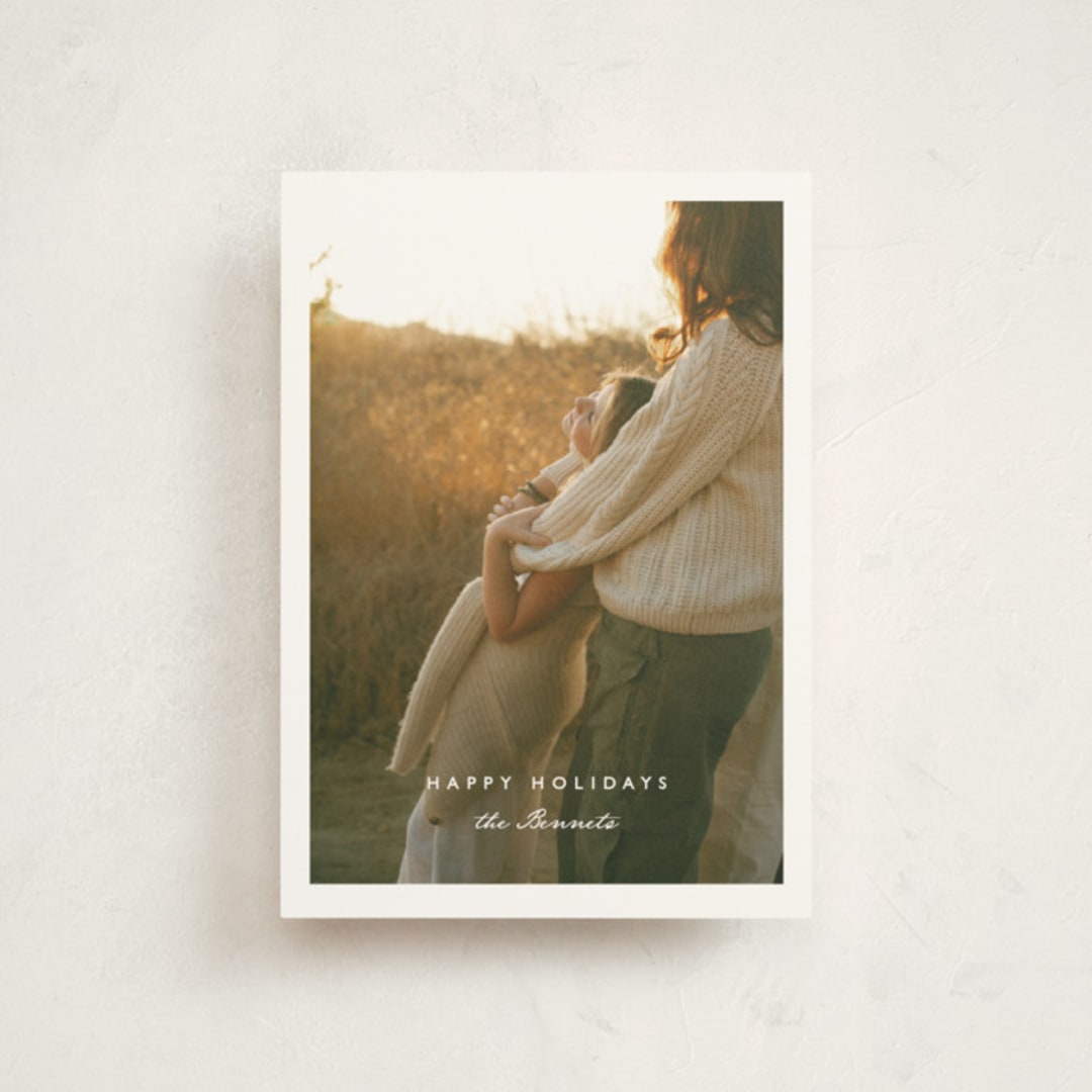 "The way it is" - Holiday Cards in Snowdrop by Corinne Malesic - Front