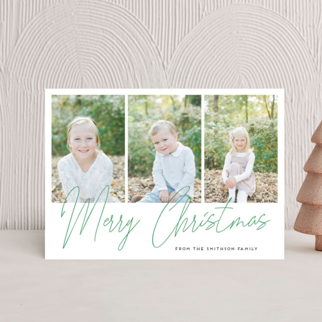 hand-written holiday message
