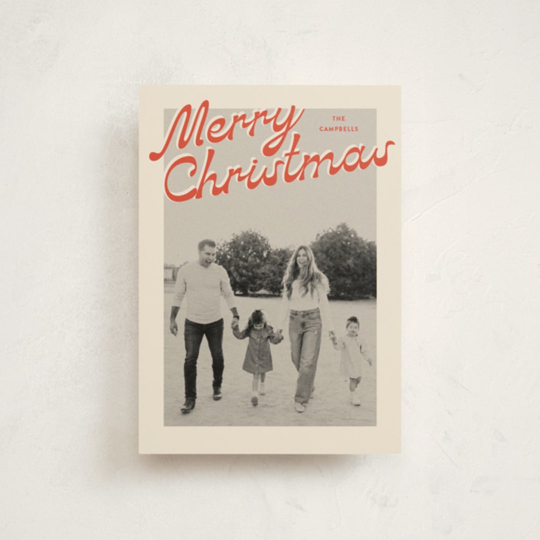 "Nostalgia" - Holiday Cards in Candy Cane by Ekko Studio - Front