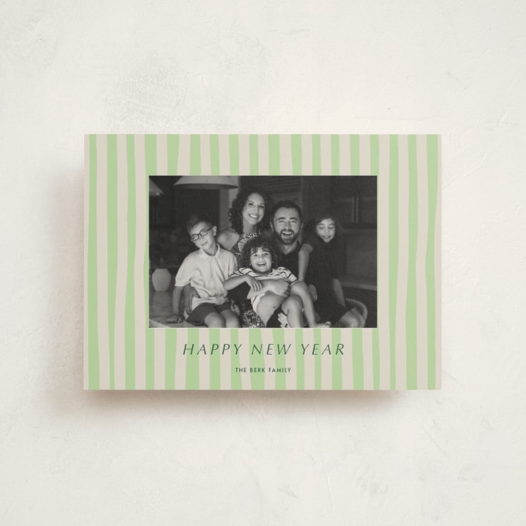 "Soft Ambience" - Holiday Cards in Sage by Alicia Schultz - Front