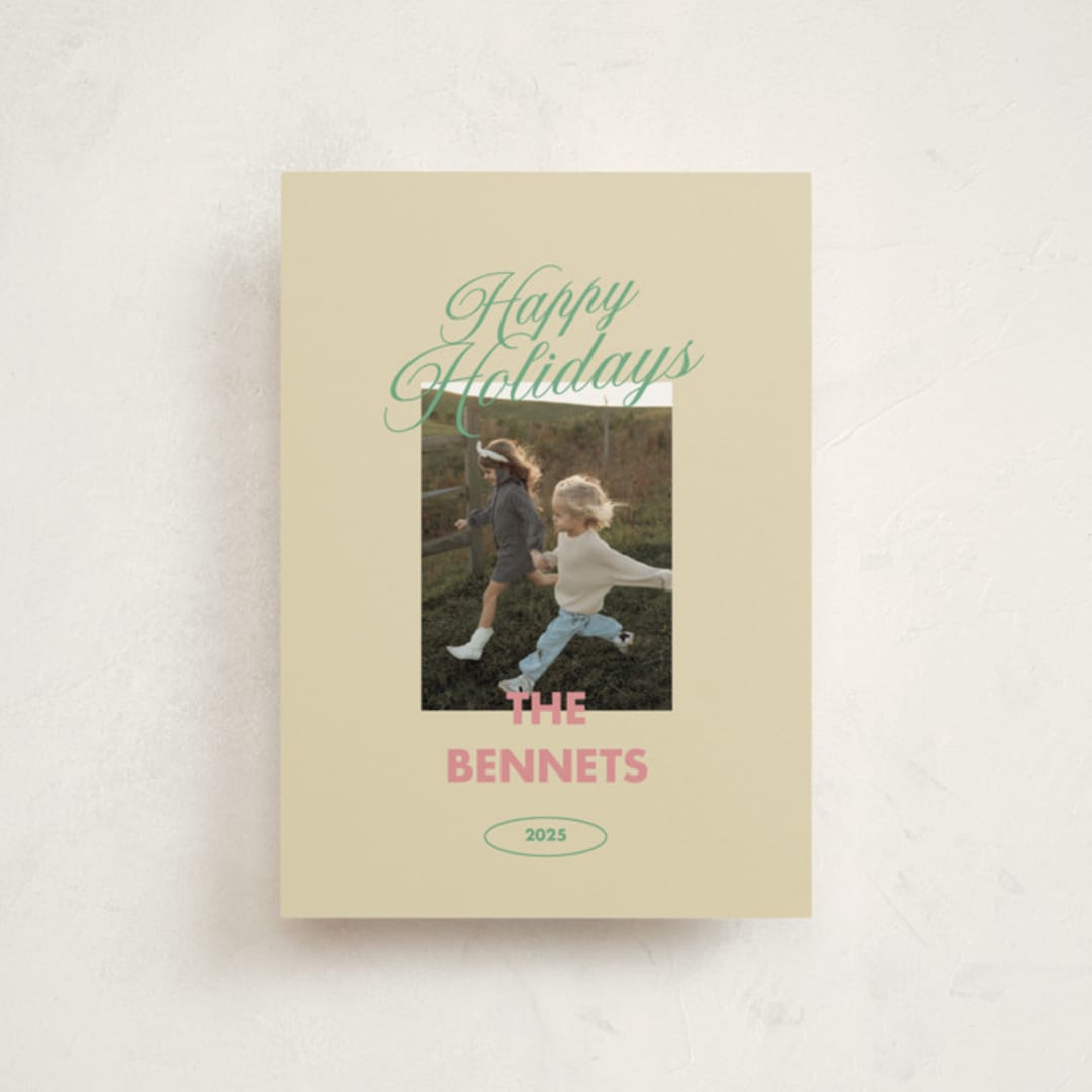 "Merry & Bright Days" - Holiday Cards in Candy by Helena Vitto - Front
