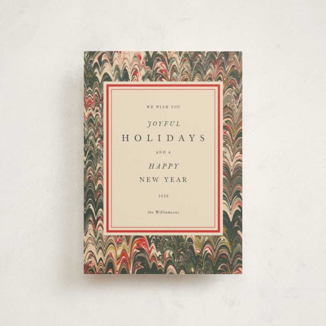 "Book" - Holiday Cards in Festive by Claire - Front