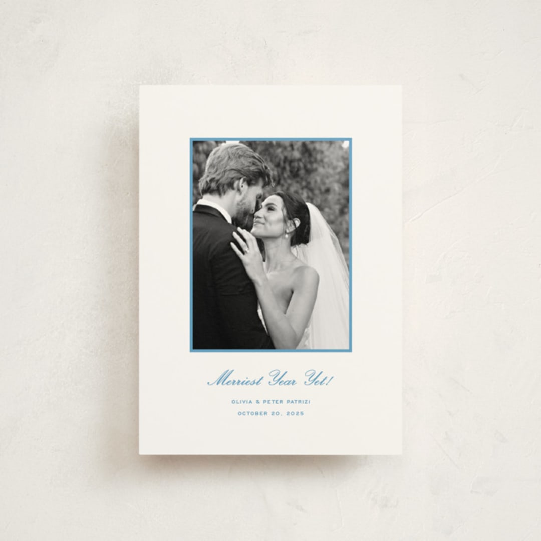 "Galerie" - Holiday Cards in Lake by Megan Davis - Front