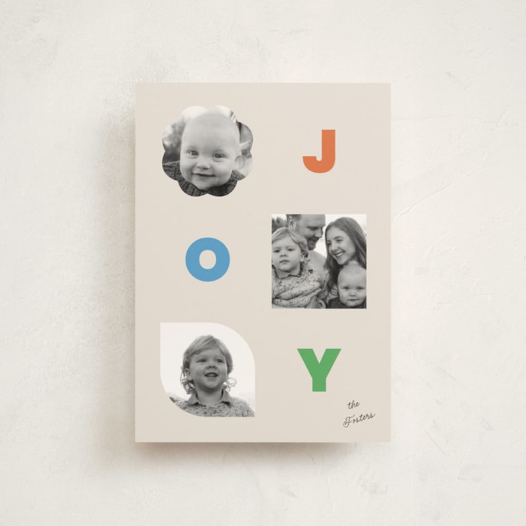 "shapes" - Holiday Cards in Bright by Jessica Yeo - Front
