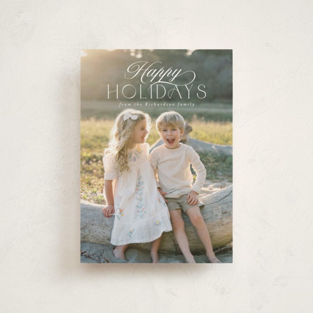 "Ashby" - Holiday Cards in Snow by Deynaaz Daraei - Front