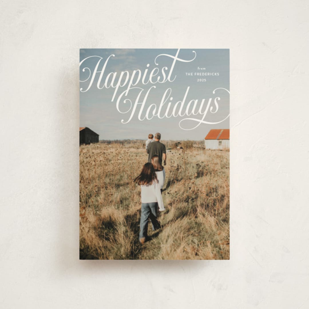 "Vintage Fun" - Holiday Cards in Snow by Jackie Crawford - Front