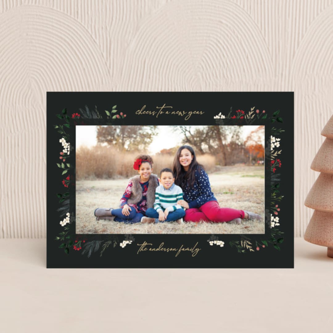 "Love, Peace & Hope" - Holiday Cards in Holly by Susan Moyal - Front