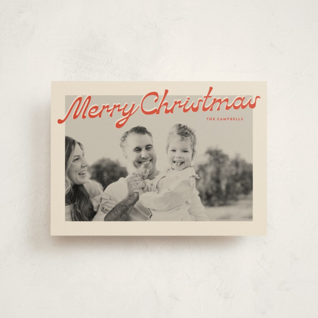 "Nostalgia" - Holiday Cards in Candy Cane by Ekko Studio - Front