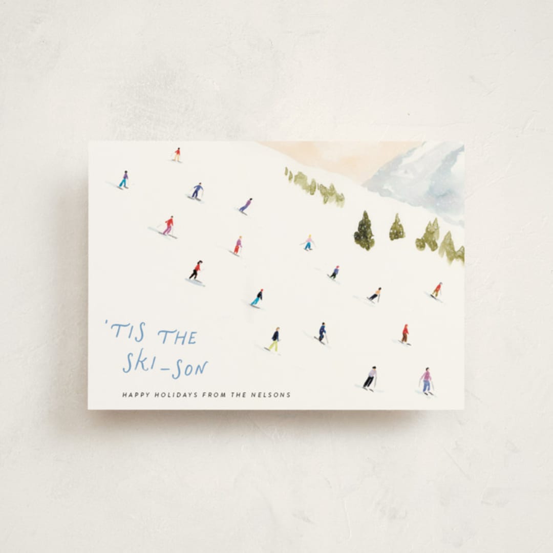 "Tis the Skison" - Holiday Cards in Snow by Lindsay Megahed - Front