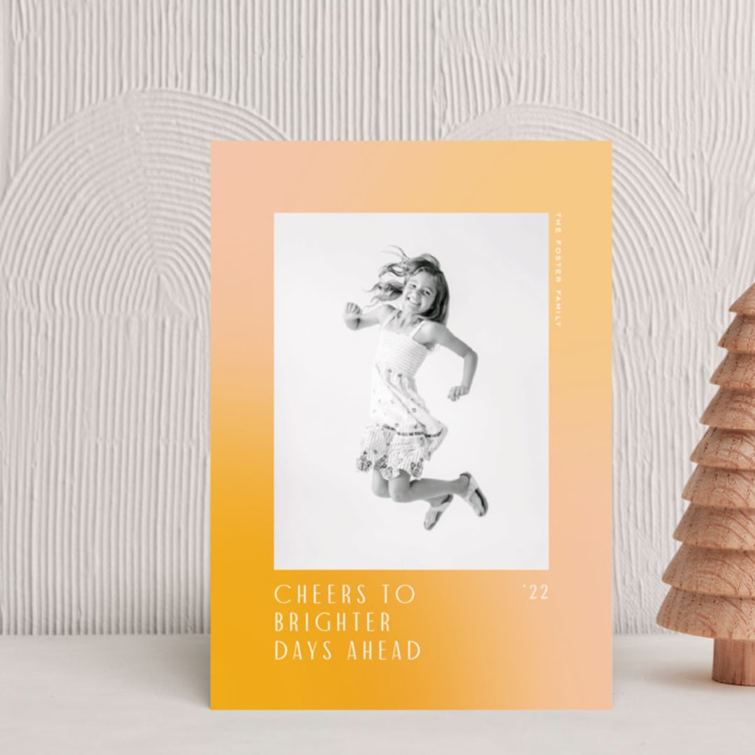 "toward" - Holiday Cards in Sun by Jennifer Lew - Front