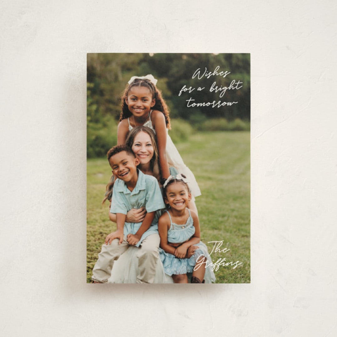 "Simple Nostalgia" - Holiday Cards in Snow by Lisa Assenmacher - Front