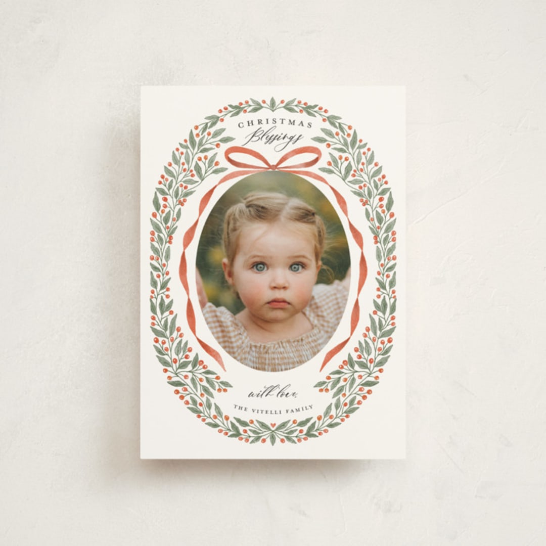 "Shiloh" - Holiday Cards in Cinnabar by Tracey Khalei - Front