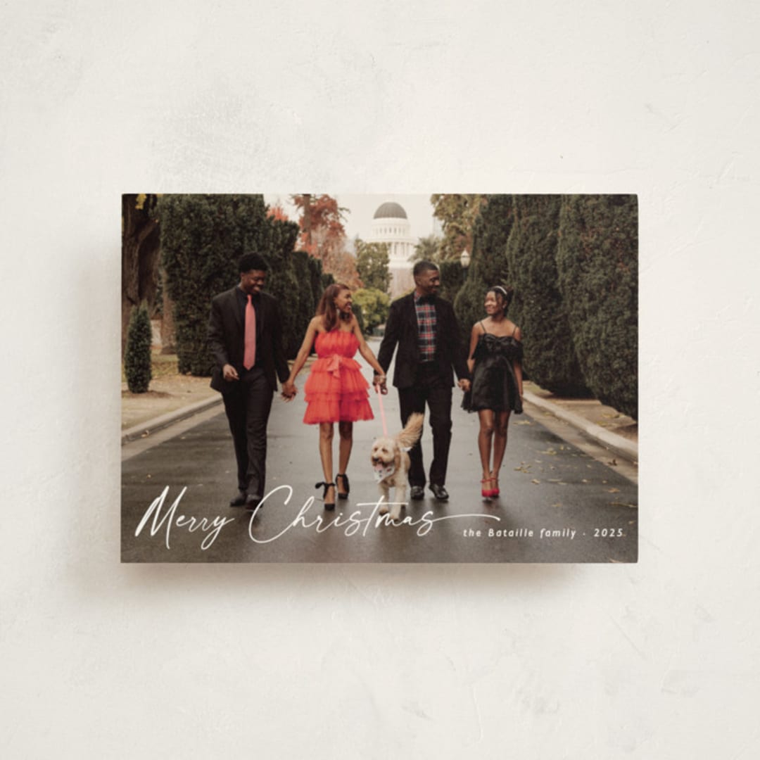 "Holiday Glee" - Holiday Cards in Ivory by Chris Griffith - Front
