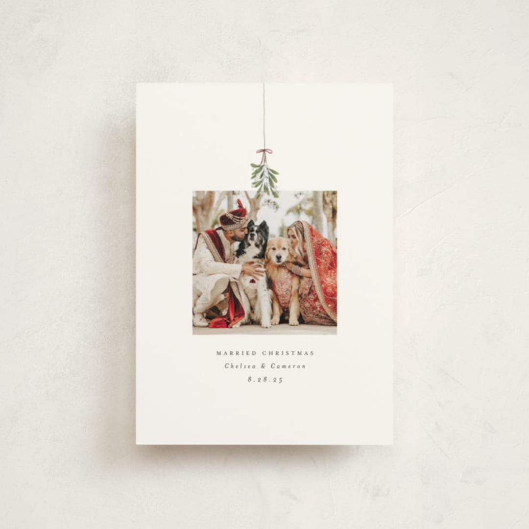 "Married and Merry" - Holiday Cards in Winter by Randi Cirelli - Front