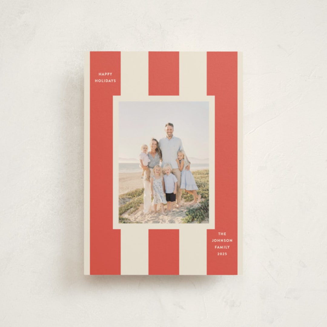 "Aperitivo" - Holiday Cards in Stocking by Megan Davis - Front