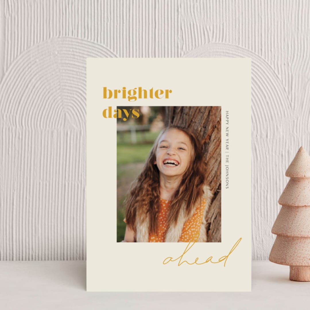 "Brighter Days Ahead" - Holiday Cards in Sunshine by seulghi - Front