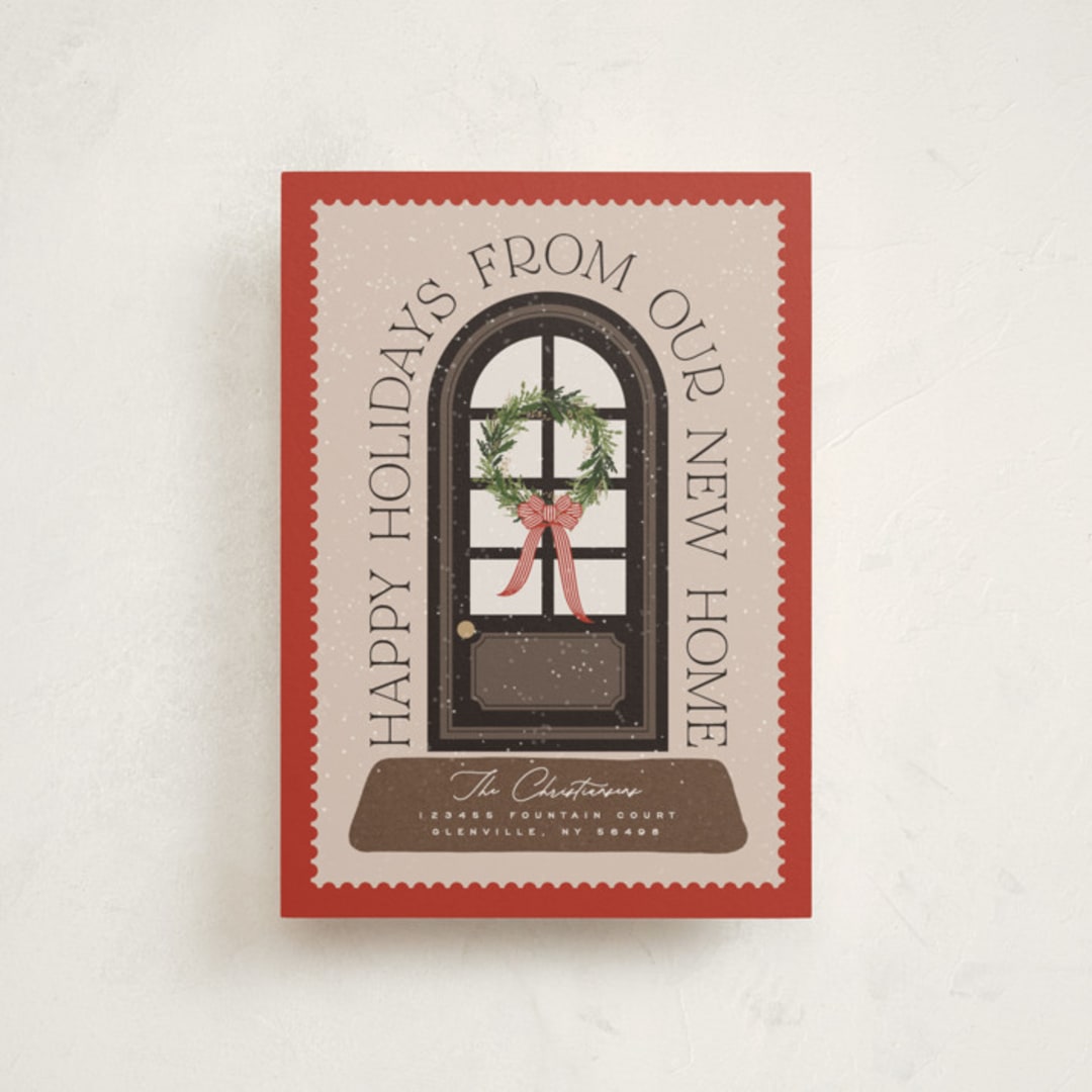"Home" - Holiday Cards in Holly by Erin L. Wilson - Front