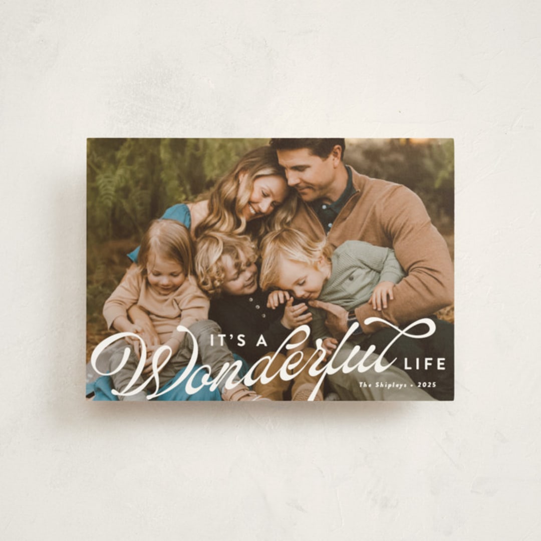 "these wonderful things" - Holiday Cards in Snow by Susan Asbill - Front