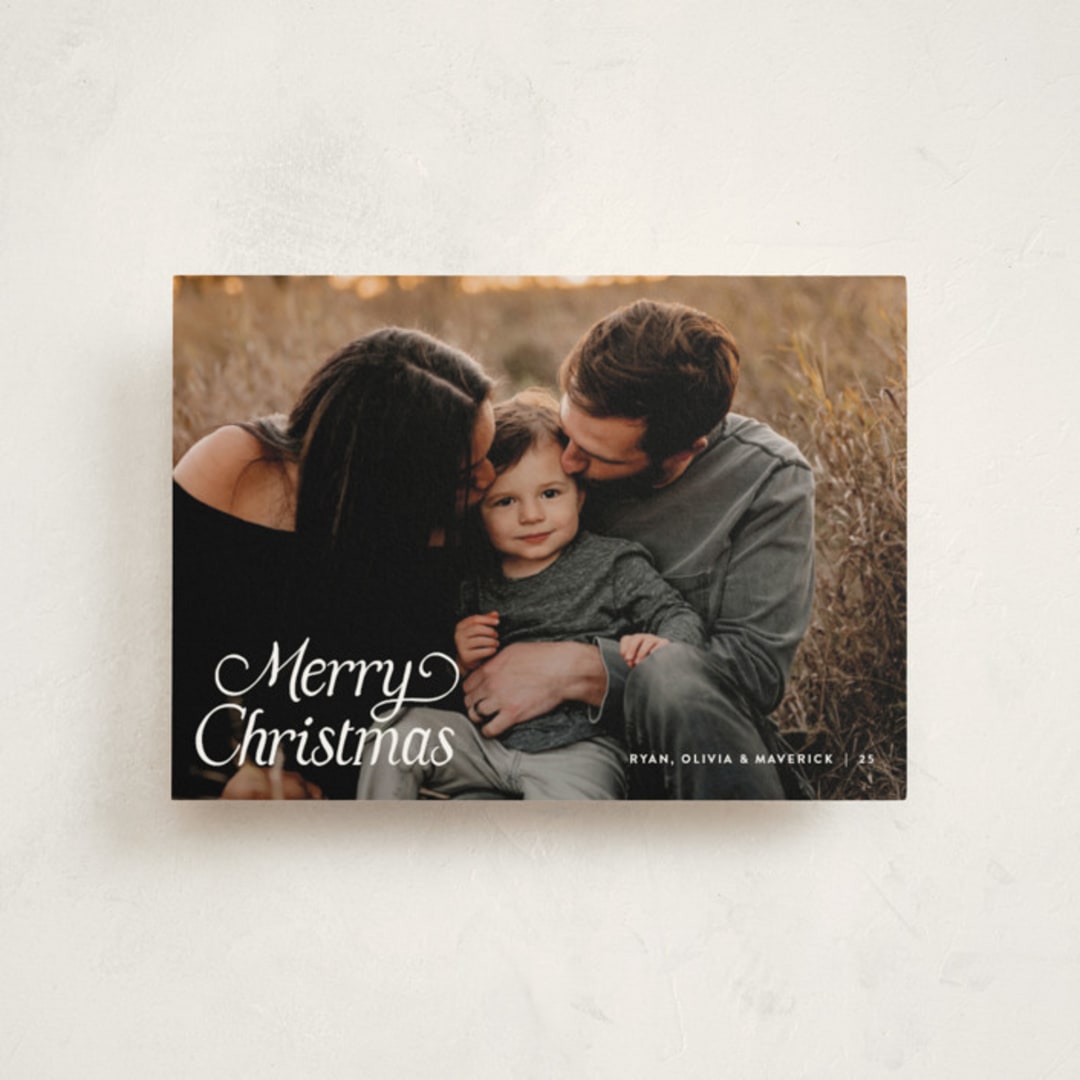 "Basics" - Holiday Cards in Snowberry by Pixel and Hank - Front