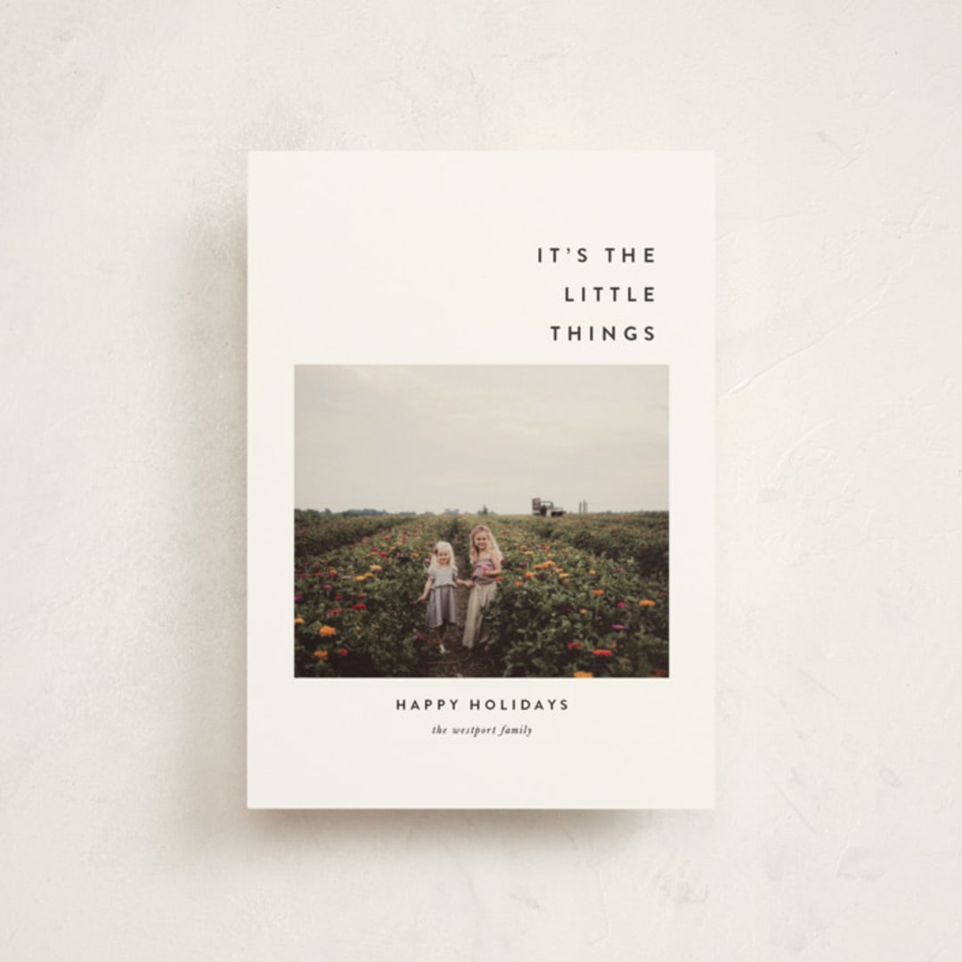 The Little Things Holiday Postcards by Up Up Creat... | Minted