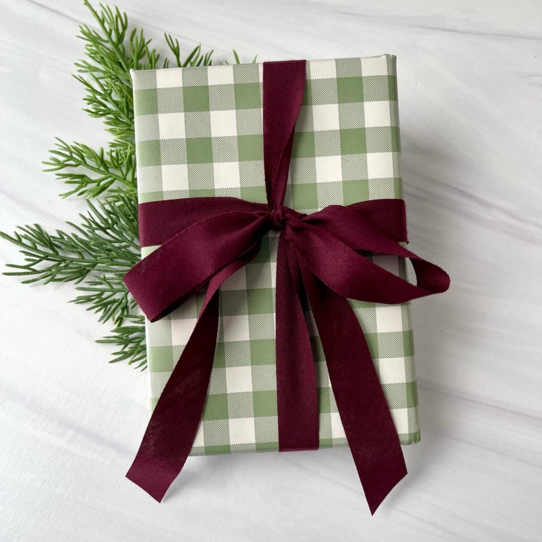 "Sugar Plum 3/4" x 15 ft Holiday Ribbon" - Holiday Ribbons and Bows in purple by Honey Silks Co