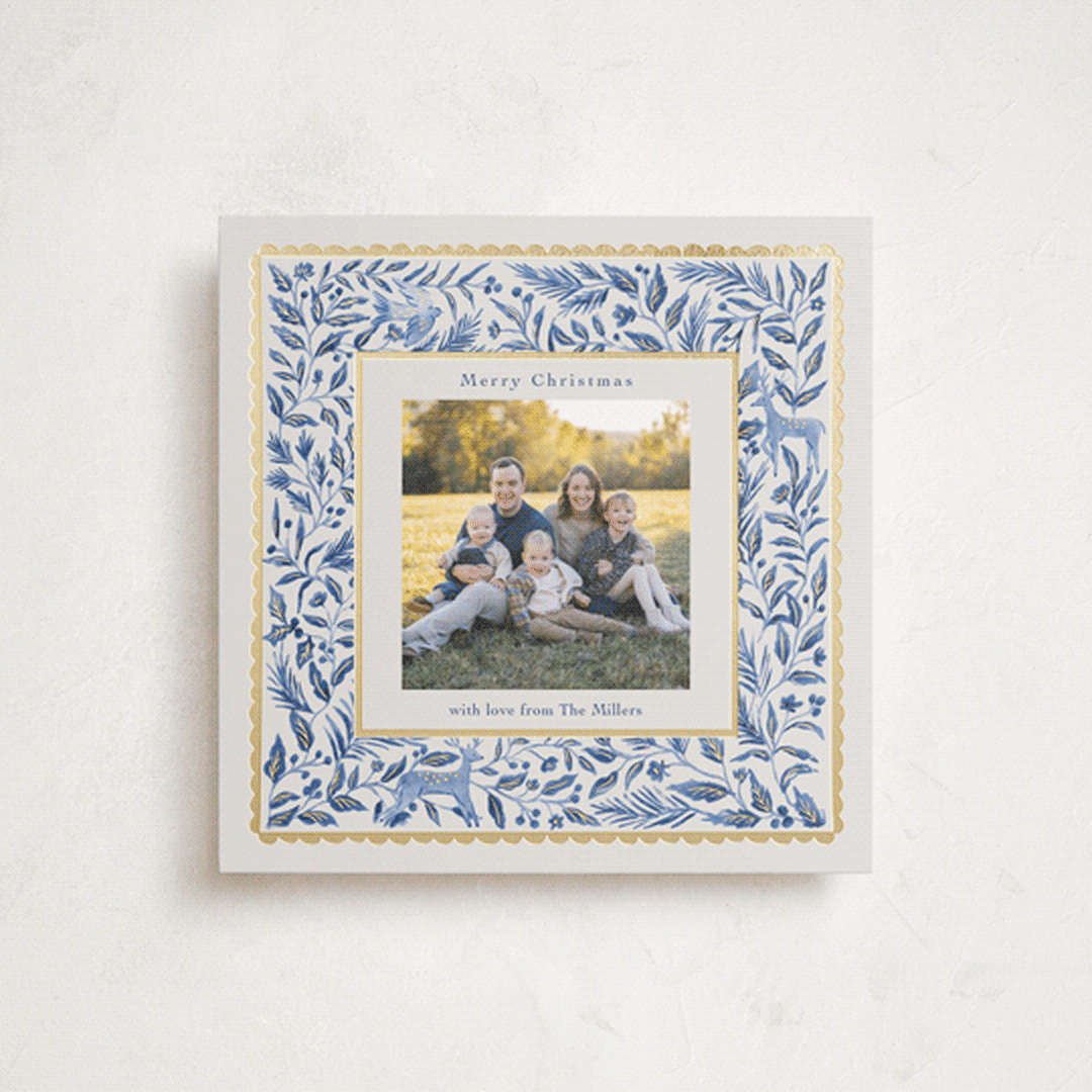 "A Peaceful Winter" - Holiday Cards in Porcelain by Elly - Front